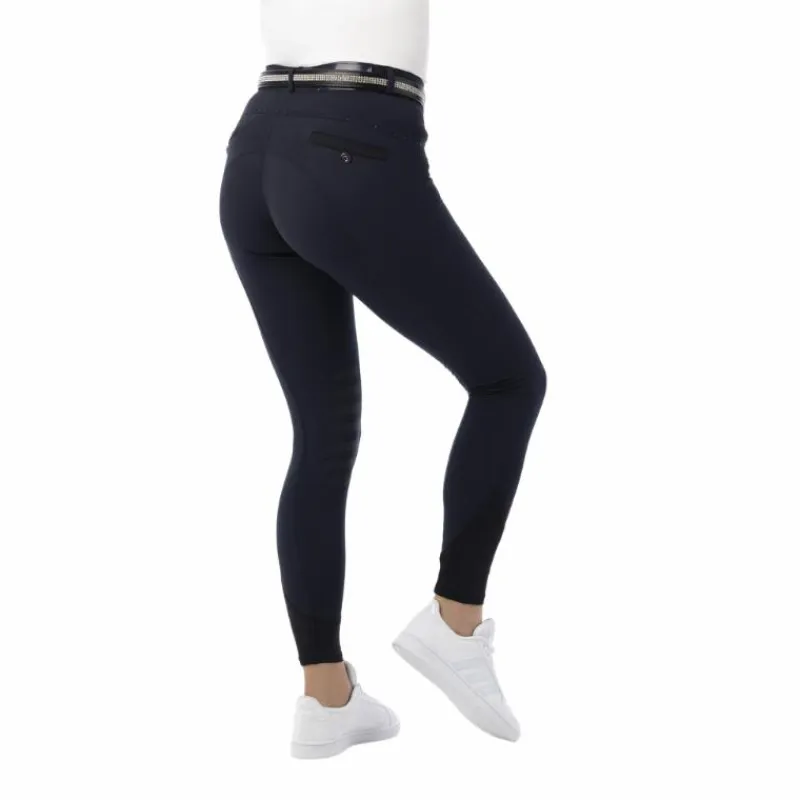 Pantalons D'Équitation*Equithème - Pantalon d'équitation enfant Safir / noir Marine
