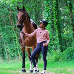 Pantalons D'Équitation*Equithème - Pantalon d'équitation femme Lainbow Marine