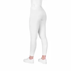 Pantalons D'Équitation*Equithème - Pantalon d'équitation femme Elsa Je t'aime Blanc