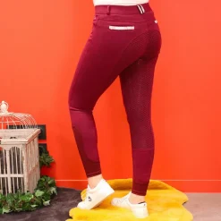 Pantalons D'Équitation|Dressage*Equithème - Pantalon d'équitation femme Glam Prune