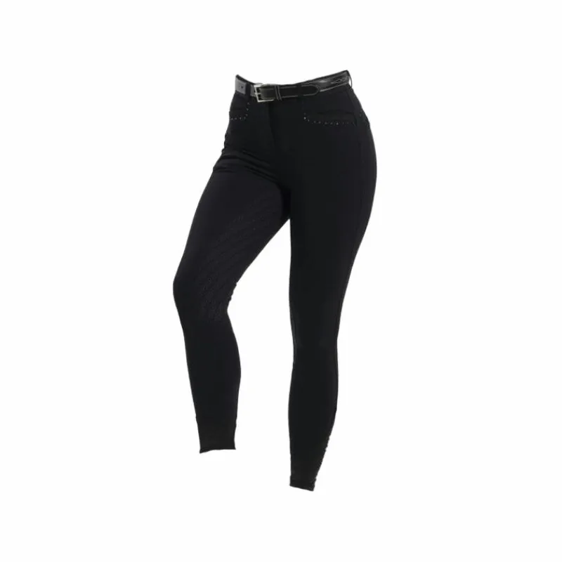 Pantalons D'Équitation*Equithème - Pantalon d'équitation fille Safir / bleu Noir