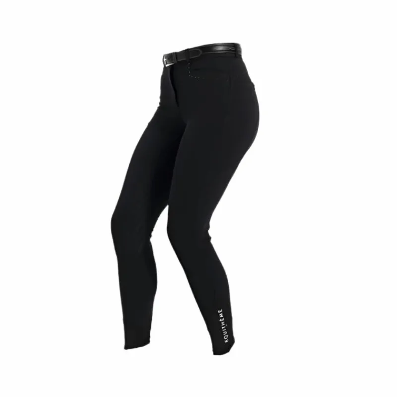 Pantalons D'Équitation*Equithème - Pantalon d'équitation fille Safir / bleu Noir