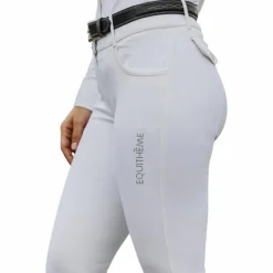 Pantalons D'Équitation*Equithème - Pantalon d'équitation femme Beverly Blanc