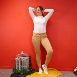 Pantalons D'Équitation*Equithème - Pantalon d'équitation femme Pro taupe Beige