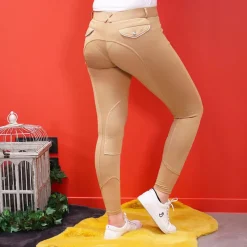 Pantalons D'Équitation*Equithème - Pantalon d'équitation femme Pro taupe Beige
