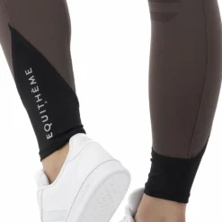 Pantalons D'Équitation*Equithème - Pantalon d'équitation fille Safir brun/ noir Marron