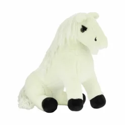 Peluches*Equithème - Peluche mini poney Filou Blanc