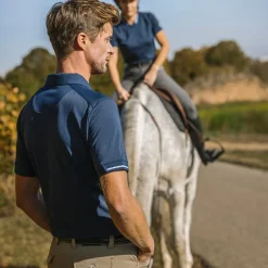 Polos Et Chemises|Polos Et Chemises*Equithème - Polo à manches courtes homme Eric Marine