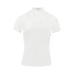 Polos Et Chemises*Equithème - Polo de concours manches courtes enfant London Blanc
