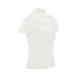 Polos Et Chemises*Equithème - Polo de concours manches courtes enfant London Blanc
