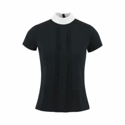 Polos Et Chemises*Equithème - Polo de concours manches courtes femme Dorla Marine