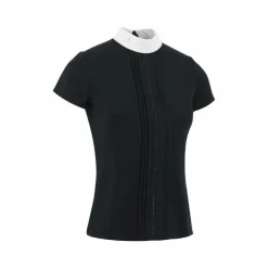 Polos Et Chemises*Equithème - Polo de concours manches courtes femme Dorla Marine