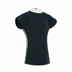 Polos Et Chemises*Equithème - Polo de concours à manches tulipes enfant Ocala Marine