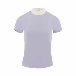 Polos Et Chemises*Equithème - Polo de concours manches courtes enfant London Violet