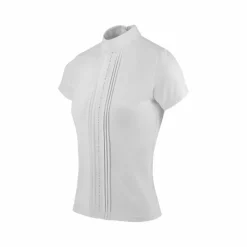 Polos Et Chemises*Equithème - Polo de concours manches courtes femme Dorla Blanc