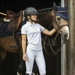 Polos Et Chemises*Equithème - Polo manches courtes femme Riyadh Blanc