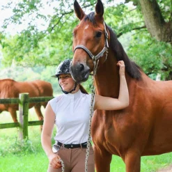Polos Et Chemises*Equithème - Polo manches courtes concours Brussels blanc
