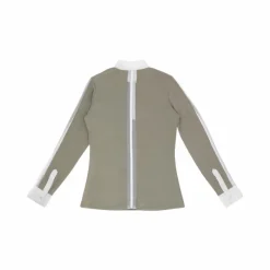 - Polo manches longues femme Estoril taupe Polos Et Chemises