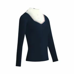 Polos Et Chemises*Equithème - Polo manches longues femme Cabourg Marine