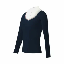 Polos Et Chemises*Equithème - Polo manches longues femme Cabourg Marine