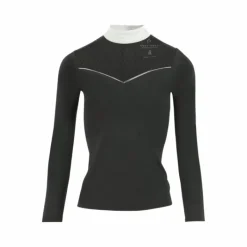 Polos Et Chemises*Equithème - Polo manches longues femme Valencia Noir