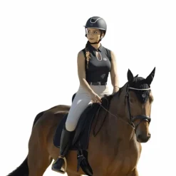 Polos Et Chemises*Equithème - Polo sans manches femme Sarah Noir