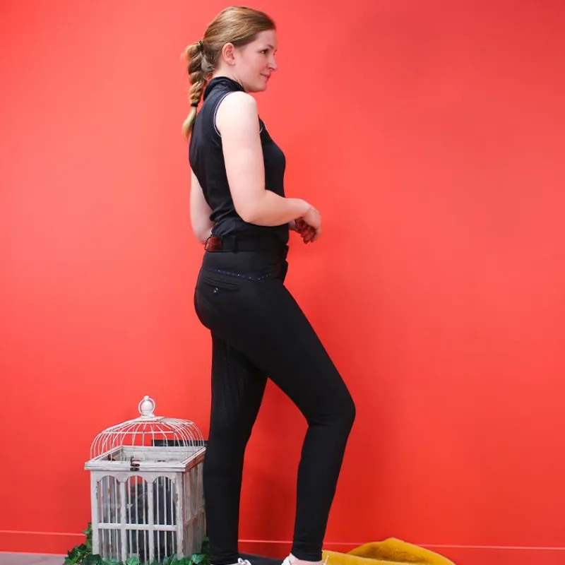 Polos Et Chemises*Equithème - Polo sans manches femme Sarah Noir