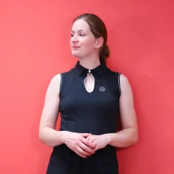 Polos Et Chemises*Equithème - Polo sans manches femme Sarah Noir