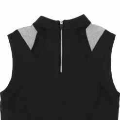 Polos Et Chemises*Equithème - Polo sans manches femme Alba Je t'aime Noir