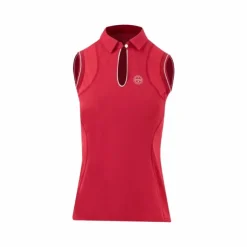 Polos Et Chemises*Equithème - Polo sans manches femme Sarah cerise Rouge