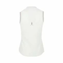 Polos Et Chemises*Equithème - Polo sans manches femme Mia blanc