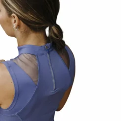 Polos Et Chemises*Equithème - Polo sans manches femme Alba Je t'aime Violet