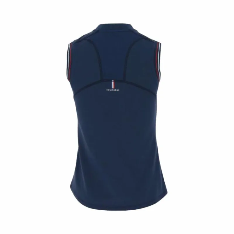 Polos Et Chemises*Equithème - Polo sans manches femme Mia marine