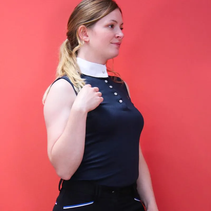 New - Polo sans manches Mesh Polos Et Chemises