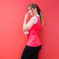 Online - Polo sans manches Smoff rouge Polos Et Chemises