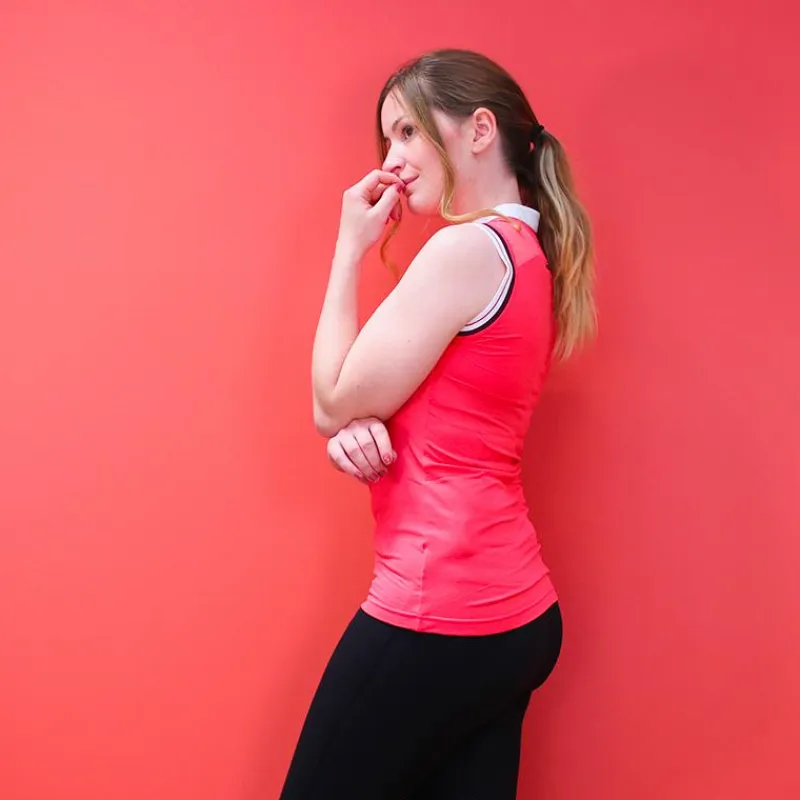 Online - Polo sans manches Smoff rouge Polos Et Chemises