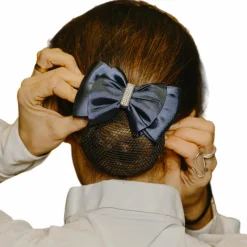 Clearance - Résille barrette pour cheveux Strass argent et Résilles