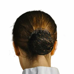 Résilles*Equithème - Résille barrette Floral Noir