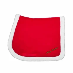 Tapis De Selle Poneys|Tapis Cso/ Mixtes*Equithème - Tapis de selle Noël Rouge