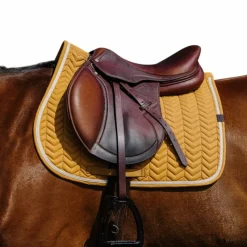 Outlet - Tapis de selle Softypop moutarde Tapis Cso/ Mixtes|Tapis De Selle