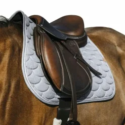 Tapis De Selle Poneys|Tapis De Selle*Equithème - Tapis de selle Khadi clair Gris