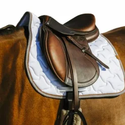Tapis Cso/ Mixtes|Tapis De Selle*Equithème - Tapis de selle Tweedy Blanc