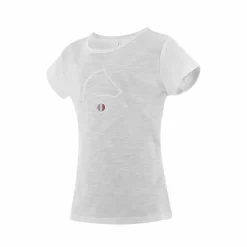 T-Shirts Et Baselayers*Equithème - T-shirt à manches courtes enfant Claire Blanc