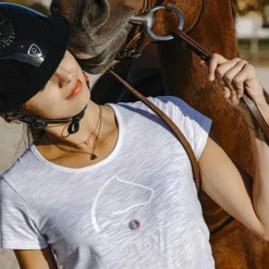 T-Shirts Et Baselayers*Equithème - T-shirt à manches courtes femme Claire Blanc