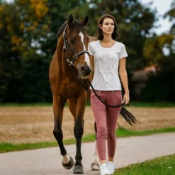 T-Shirts Et Baselayers*Equithème - T-shirt femme Magali Blanc