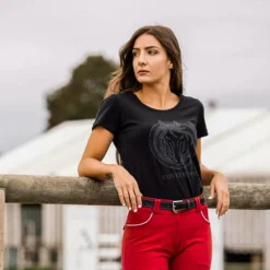 T-Shirts Et Baselayers*Equithème - T-shirt femme Magali Noir