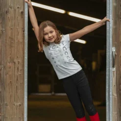 T-Shirts Et Baselayers*Equithème - T-shirt manches courtes enfant Lise écru Blanc