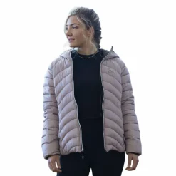Blousons Et Manteaux*Equithème - Veste matelassée reversible femme Lutha JTM noir/ Rose