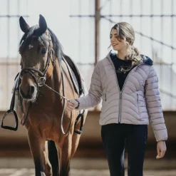 Blousons Et Manteaux*Equithème - Veste matelassée reversible femme Lutha JTM noir/ Rose