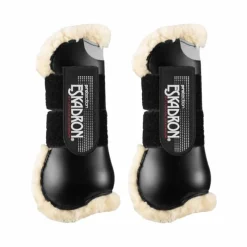 Cso|Guêtres Ouvertes Poneys*Eskadron - Guêtres ouvertes Flexisoft mouton x2 Noir